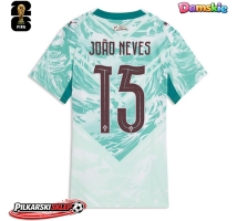 Portugalia Joao Neves #15 Koszulka Wyjazdowa damskie MŚ 2026 Krótki Rękaw